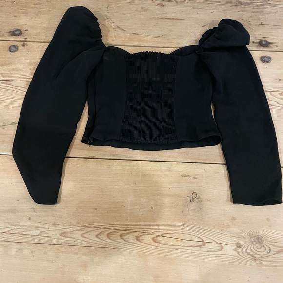 Wilfred Black Off-Shoulder Blouse size 4 - Picture 3 of 4